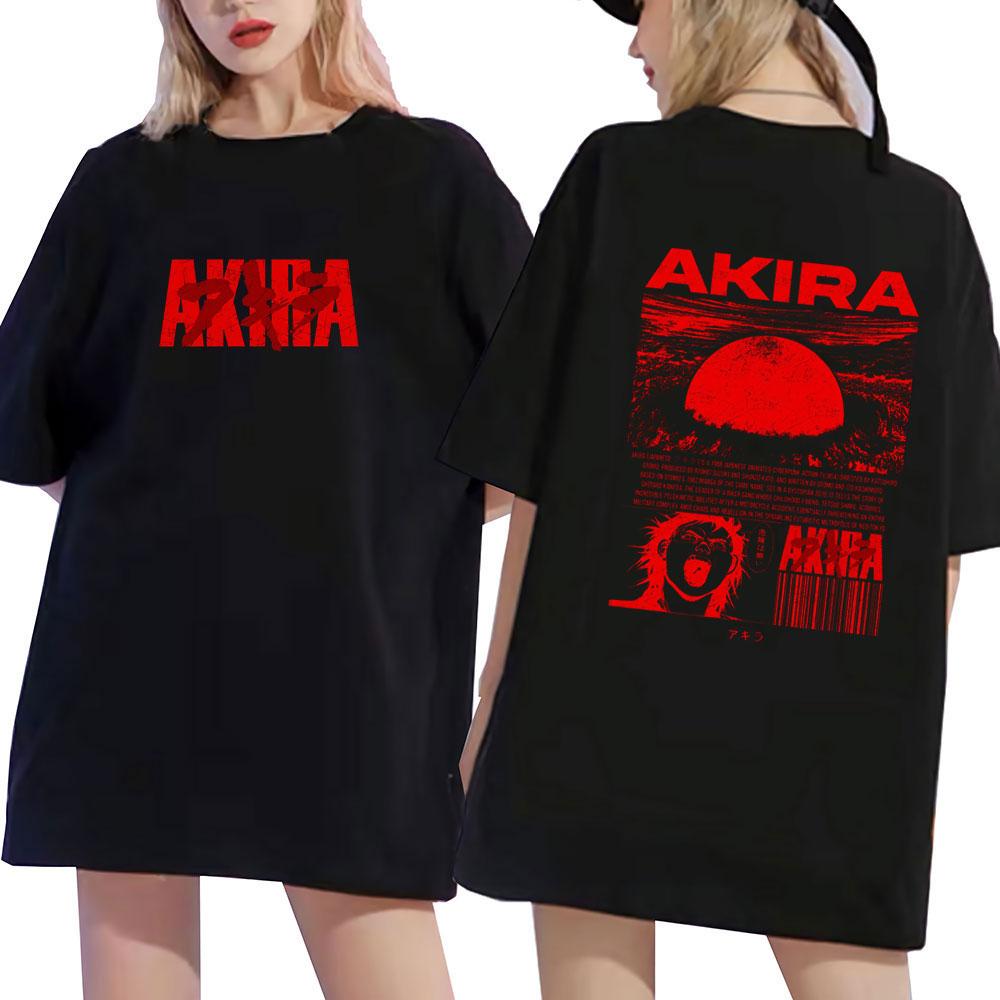 Anime Akira 90s Japanese Science Movie Shotaro Kaneda Tshirts Summer Unisex Women Short Sleeves Tshirts Funny Fashion Style Clothes
