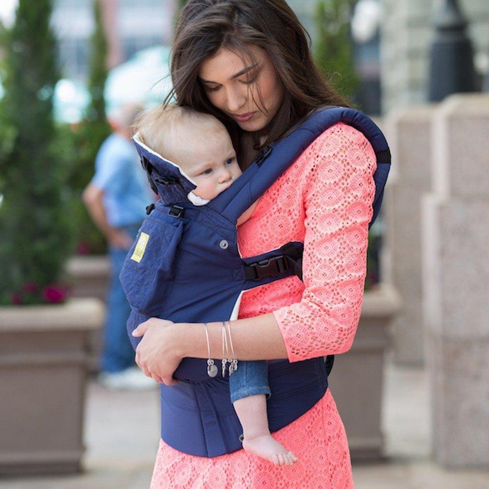 

Детский рюкзак-кенгуру Piggyback Strap COMPLETE Embossed Blue LÍLLÉbaby - синий