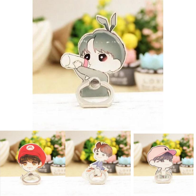 Bts Jimin Suga Ring Clip Phone Stand With Rotatable Design For Fans And Travel