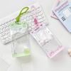 Cute Bow Bag Pendant Accessories Cute Fashion Transparent Pvc Doll Storage Bag Student Backpack Pendant Girls Gifts