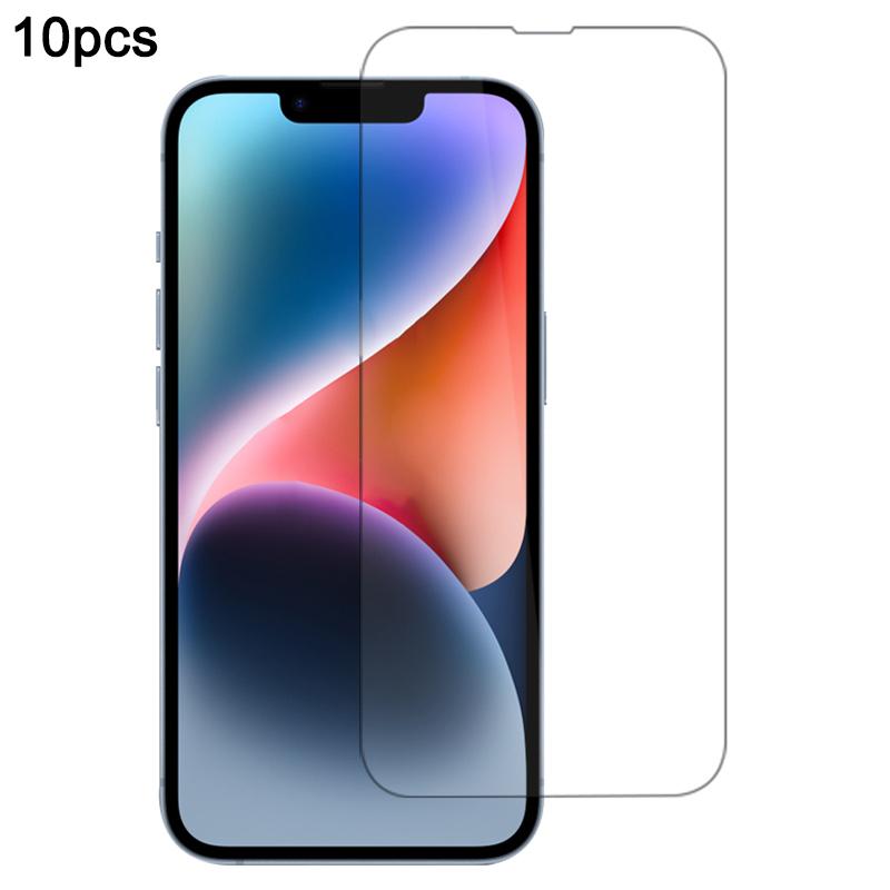 

10Pcs/Pack For iPhone 14 Screen Protector High Aluminum-Silicon Glass Film 0.33mm 2.5D Type A