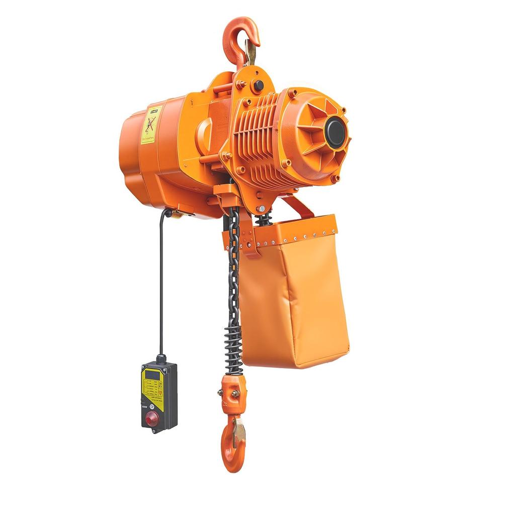 2000 kg Electric Chain Hoist, 6 m Lifting Height, Three-Phase Overhead Crane with 100 m Wireless Remote Control, Single G100 Chain Electric Lift Hoist