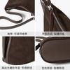 Vintage Suede Leather Single Shoulder Bag 2025 New Style Elegant Light Luxury Crossbody Bag Niche Design Versatile Bucket Bag