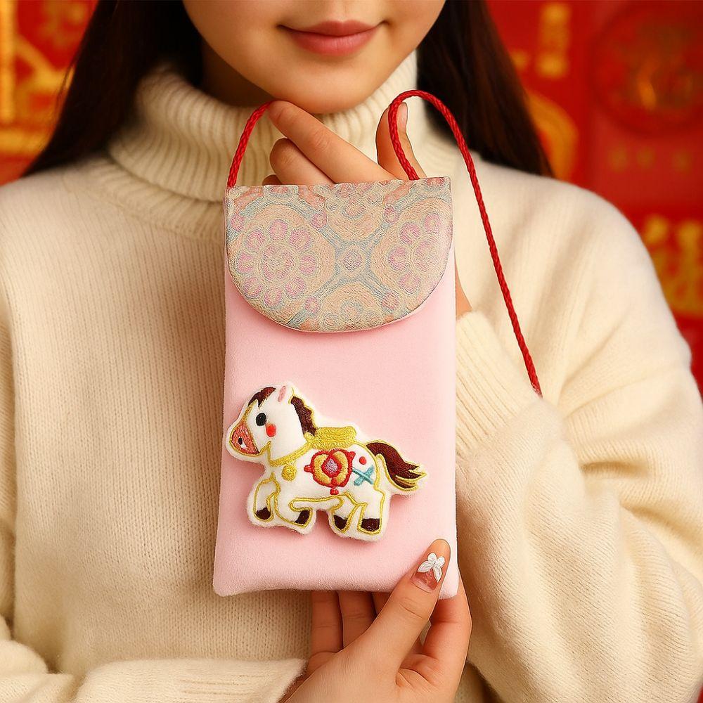 Traditional Cloth Red Envelope Chinese Style Gift Envelopes Practical Red Pocket  Kids Gift