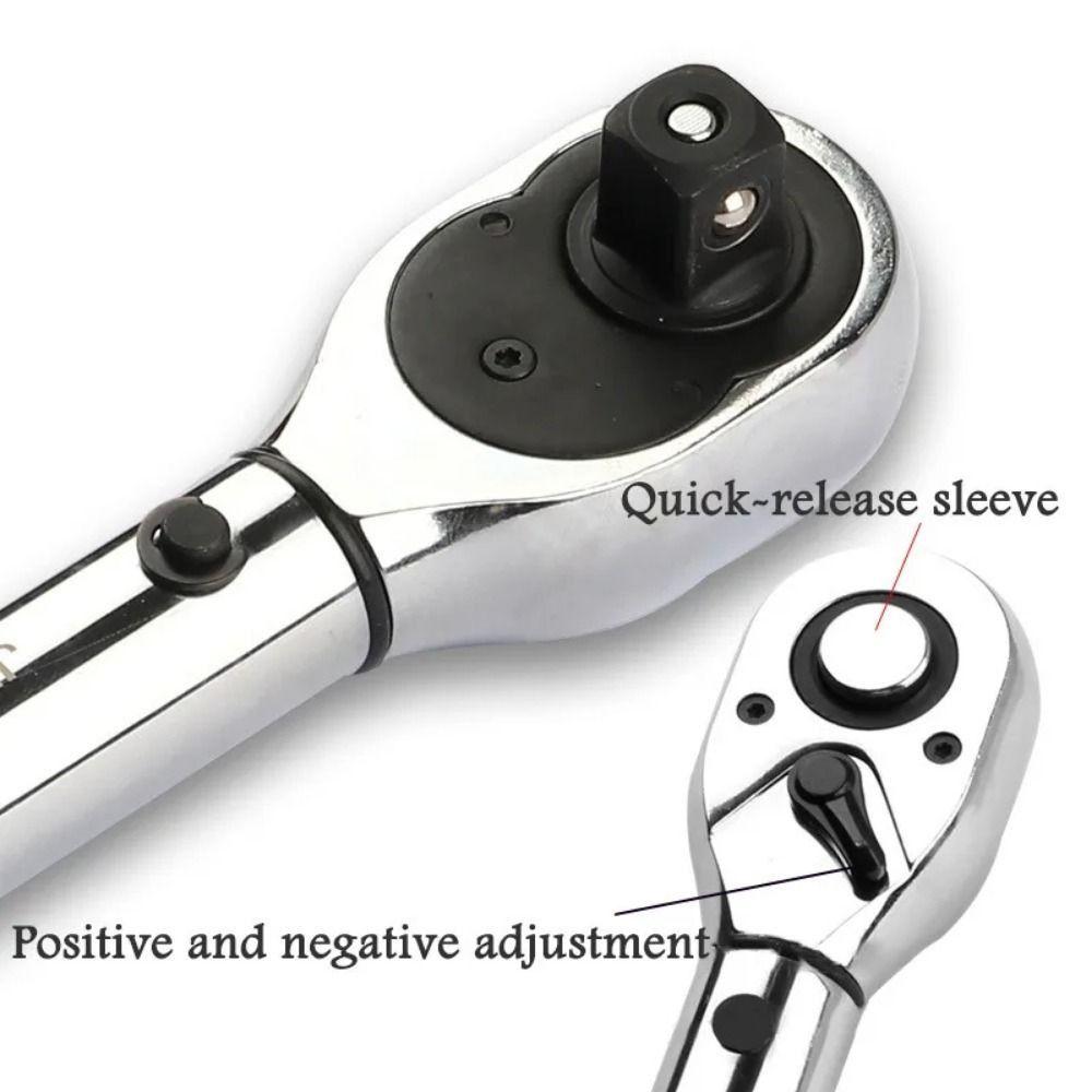 Square Drive Torques Key Torque Wrench 10-60N.m Ratchet Socket Spanner  Hand Tool