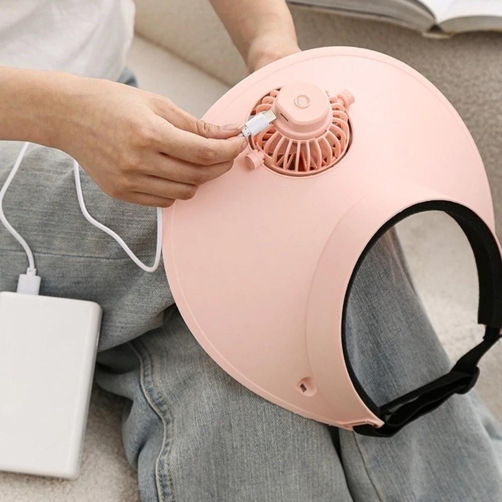 Built-in Fan Cooling Fan Hat Breathable Design Sun Hats New Empty Top Cap  Beach Activities