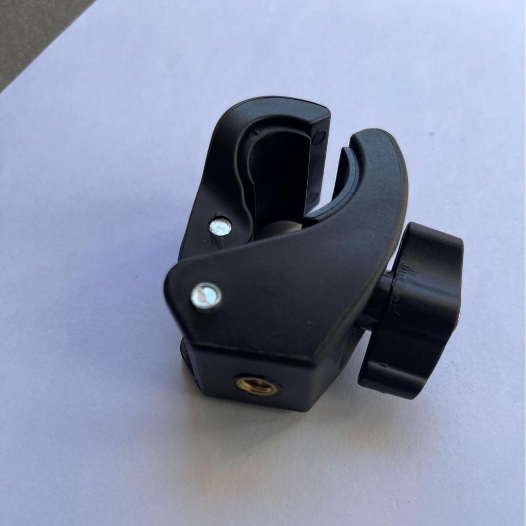 Large 1/4" Tube Clamp Nut: Tripod & Bicycle Mount Clip