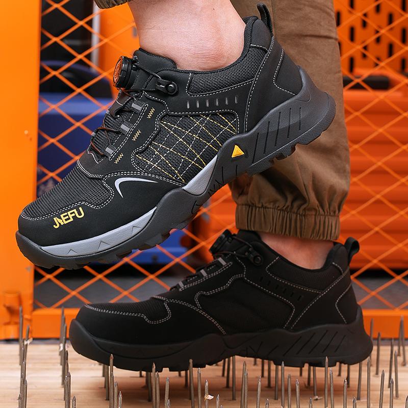 High-quality Safety Shoes Men Boots Work Sneakers Rotating Button Composite Toe Work Shoes Puncture-Proof Insulated Shoes
