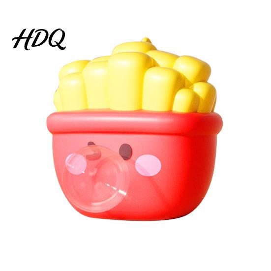 Toddler Stress Relief Toy Fast Food Bubble Popping Cartoon Hamburger French Fries Ice Cream Drumstick Cola Squeeze Office Worker Gift