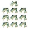 Set of 10 Decorative Christmas Bows for Tree and Holiday Event Use