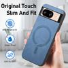 For Google Pixel 8 Leather Back Magnetic Case Skin-touch Phone Cover