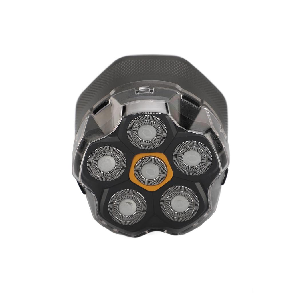 6D Head Trimmer for Bald Men LED Display Magnetic Detachable Head Bald Head Floating Trimmer Beard