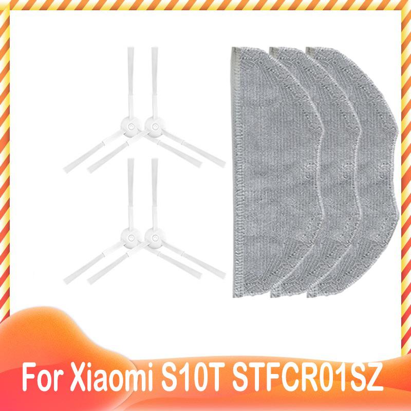 Mopptuch Lappen Seitenbürste HEPA Filter Ersatz Für Xiaomi Roboterstaubsauger S10T STFCR01SZ Verwicklungsschutz Kehren und Wischen