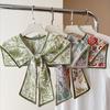 Floral Pattern Shirt Fake Collar Summer Shoulder Wraps New False Fake Collar  Women
