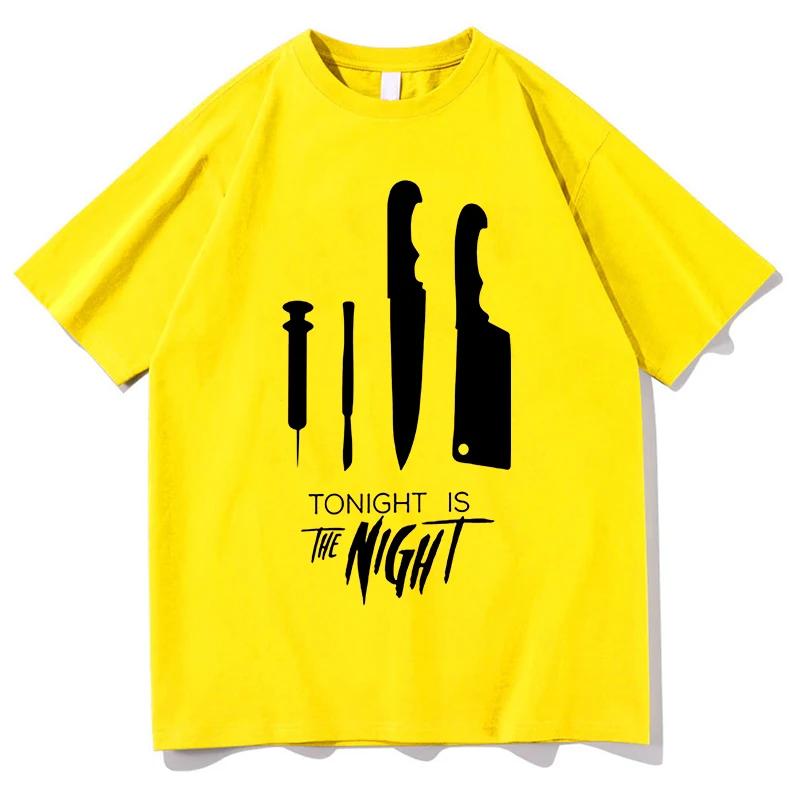 Camisetas vintage de Tonights The Night de Dexter Morgan para hombre y mujer, estilo casual, extragrandes, de manga corta y algodón de alta calidad.