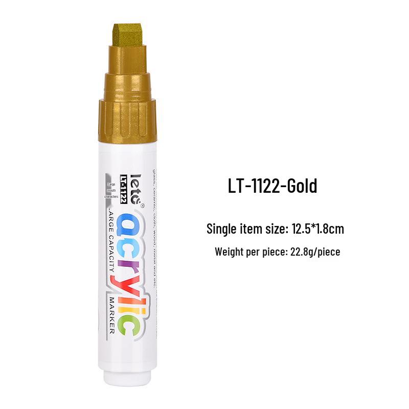 Letu Stackable Acrylic Markers with Broad Tips - Non-Bleeding, Large Capacity, Perfect for Graffiti and Art.