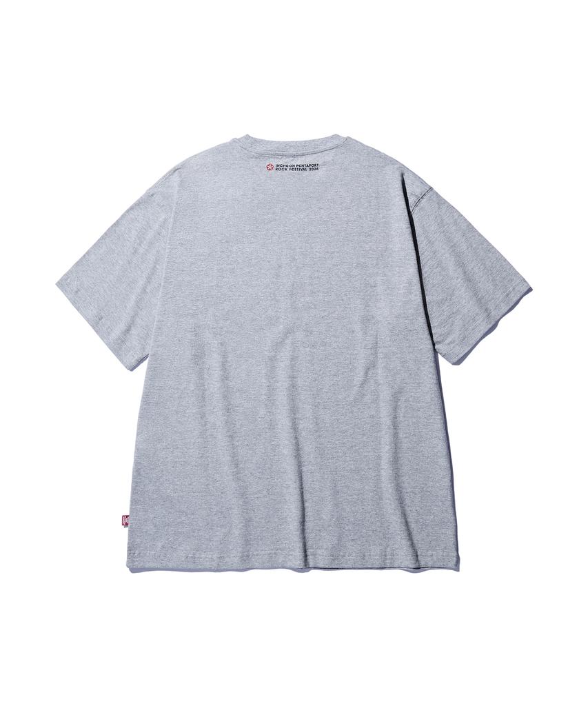 DISCUS ATHLETIC 2026 Pentaport Typo T-Shirt Melange Grey