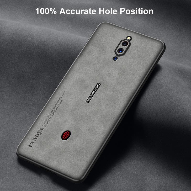 Luxury PU Leather Case For Nubia Red Magic 5G 5S Cover Matte Silicone Shockproof Protection Phone Case For RedMagic 5G 5S Coque