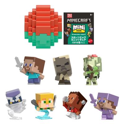 Mattel Minecraft Spawn Egg G Blind Ages Minifigures, Assortment, Children's Figures, Pack, 6+, Multi, HXT64-986G
