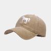 New Luxury Horse Embroidery PVC Adjustable Sun Hat for Unisex Casual Outdoor Fashion