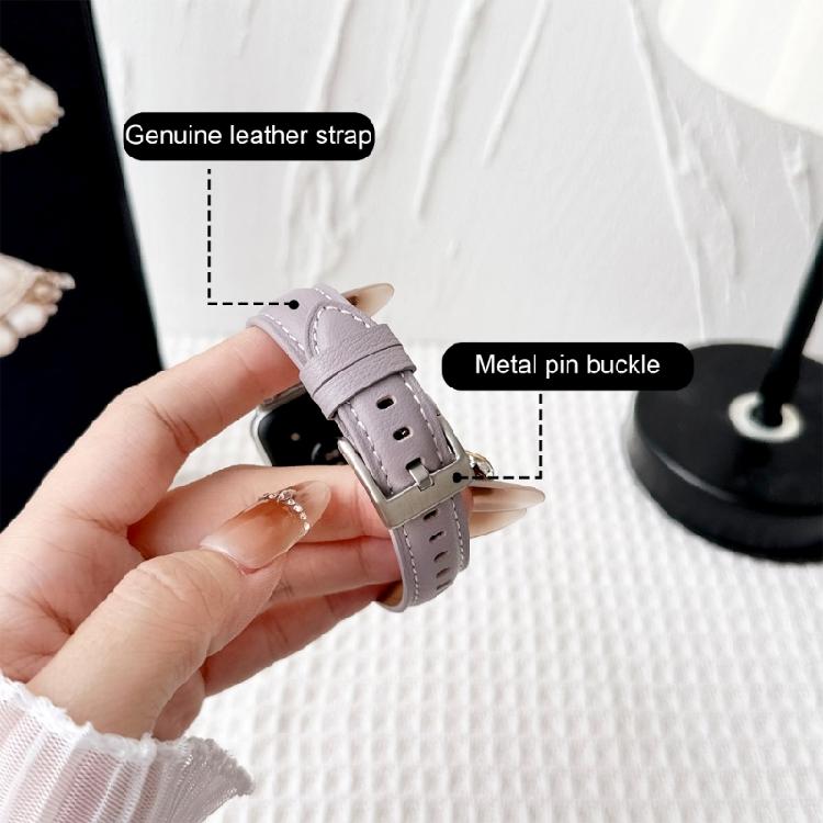 Leather Replacement Strap Sophisticated Leather Watch Band Stylish Leather Wristband Smartwatch Strap for Watch Fit3