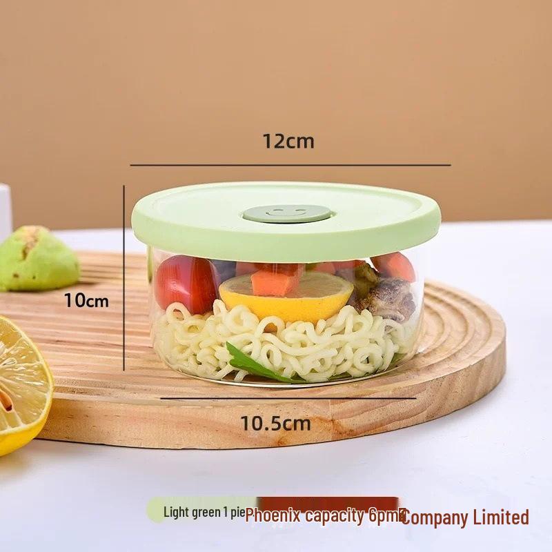 Microwave-Safe Glass Bento Box with Compartments for Office Lunches & Takeout
