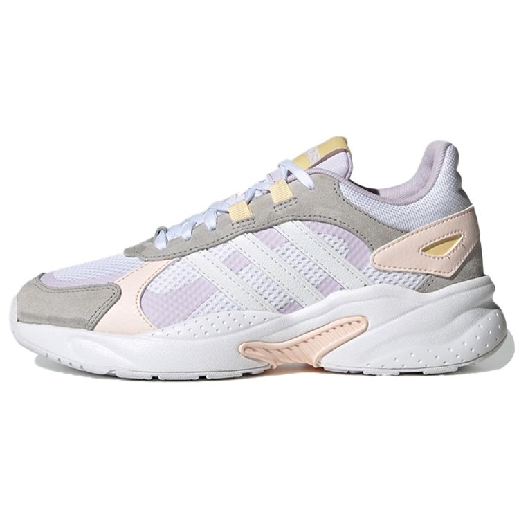 Adidas Neo Crazychaos Shadow Comfortable Mesh Non-Slip Wear-Resistant Breathable Low-Top Casual Running Shoes Women sneaker Gray White Pink FY7828
