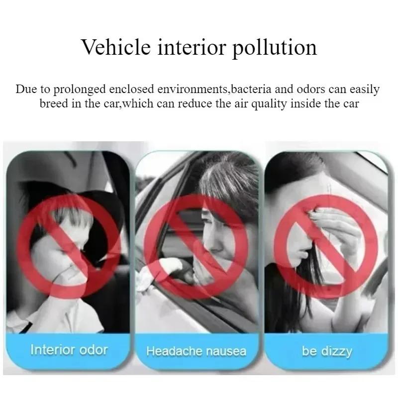 2pcs/Set For Tesla Model 3/Y/3 Highland 2024 HEPA Activated Carbon Air Filter Air Conditioner Filter Element Replacement Kit