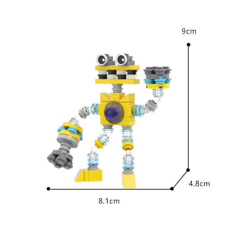

MOC Monster Model Building Blocks Sets Creative Assembled Music Robot Cartoon Monster Choir Game Bricks Toys Kids Birthday Gift