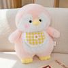 Fluffy Hair Penguin Plushie Stuffed Animal Blue/Pink Cuddly Penguin Dolls Peluche Plush Toy Sets for Birthday Surprise Gift Idea