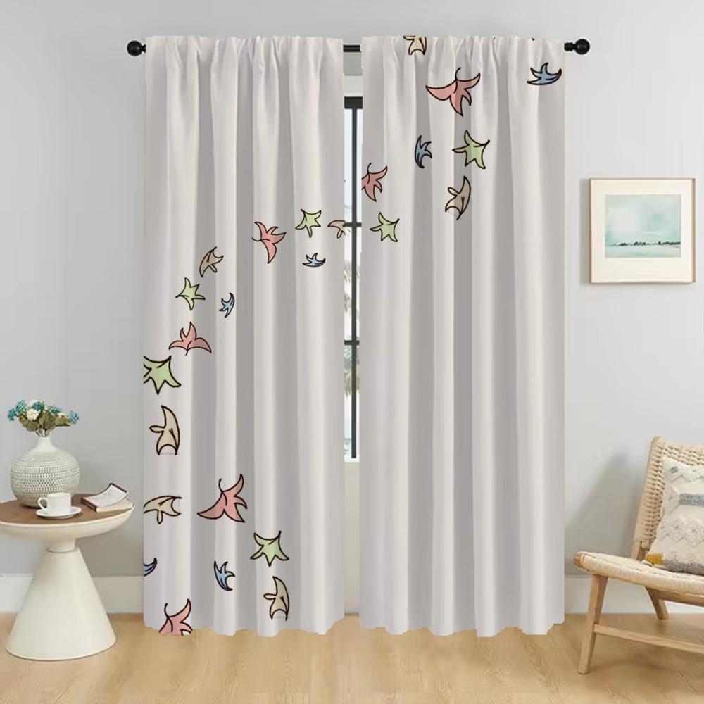 Anti-mosquito Curtains 2 Pieces Heartstopper Partition Living Room Curtain Home Interior Curtains for Camera Shades Kitchen