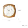 Interform Mauritz Wall Clock CL-3932, Wood, Gold, 30.5cm, Sweep Movement