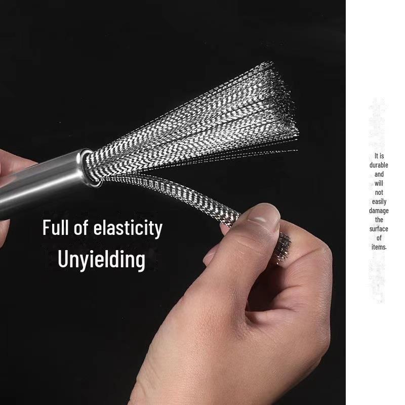 Stainless Steel Long-Handle Kitchen Pot Brush