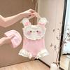 Girls' 2026 Summer Cartoon Swimsuit - Quick-Drying, Cute Princess Swimwear for Toddlers