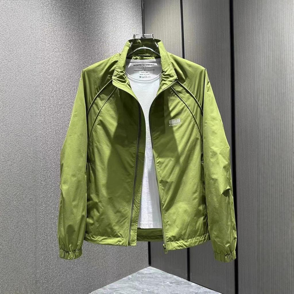 Spring and Autumn Casual Men's Stand-Up Collar Outdoor Jacket Versatile Breathable Slim-fit Thin Jacket