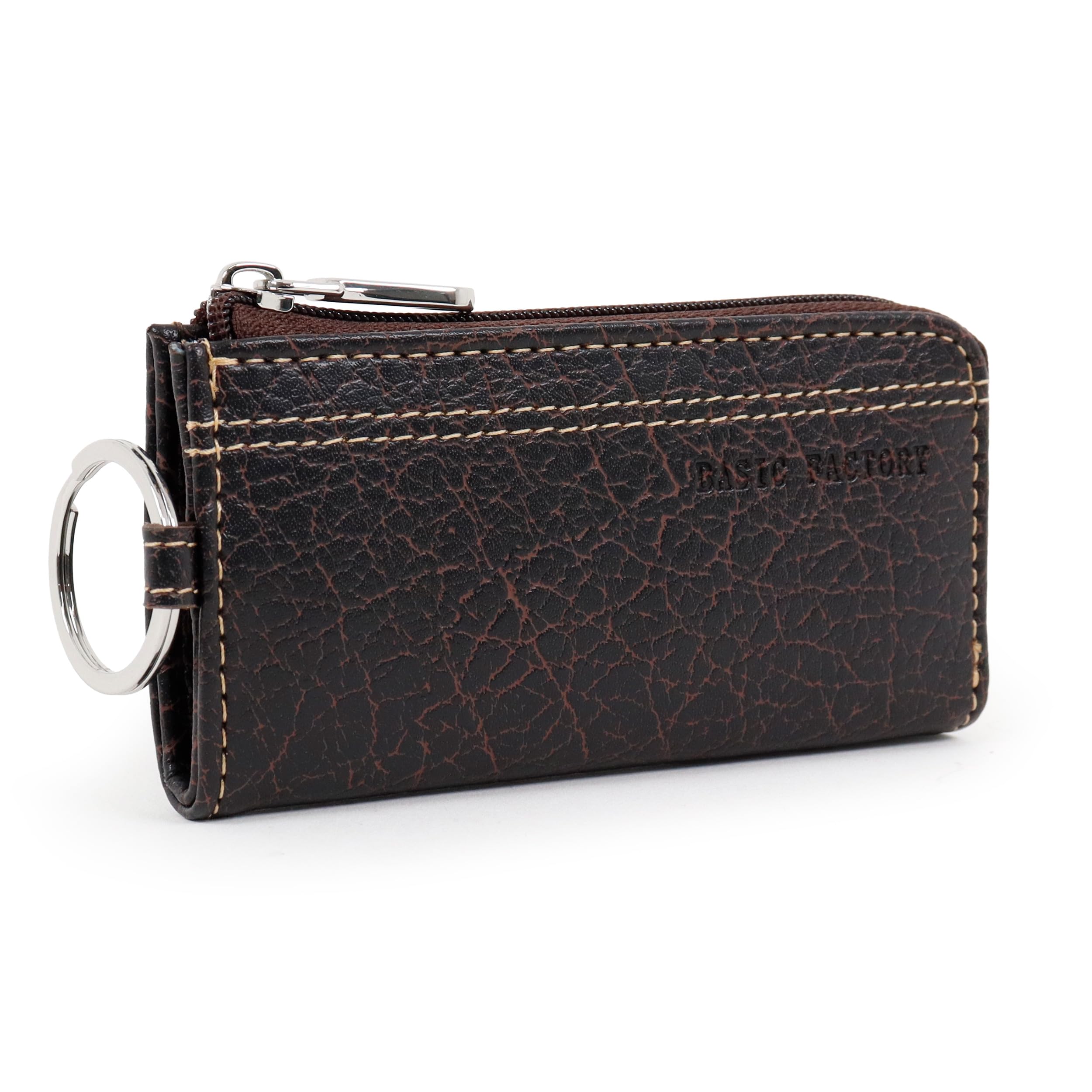 

Базовый заводской чехол для смарт-ключа с кольцом для ключей, дизайн Buffalo Wild, для повседневного использования и деловых мужчин, 4 кольца, печать, (коричневый)