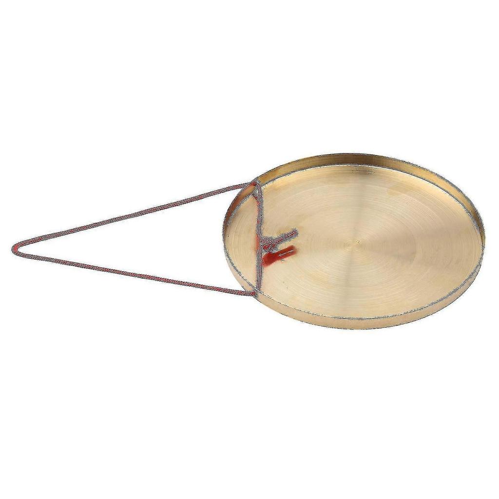 30cm Hand Gong Cymbals Brass Copper Gong Chapel Opera Percussion Instrument With Round Play Hammer(22cm)