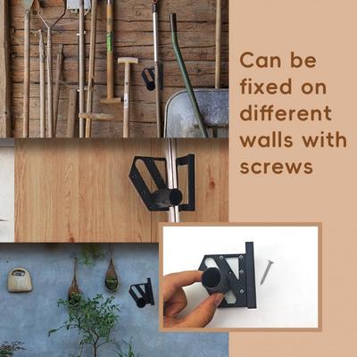 Tool Holder Wall-mounted Gardening Tool Storage Rack for Weeding Machine Hanger Garage Wall Mount Storage Holders