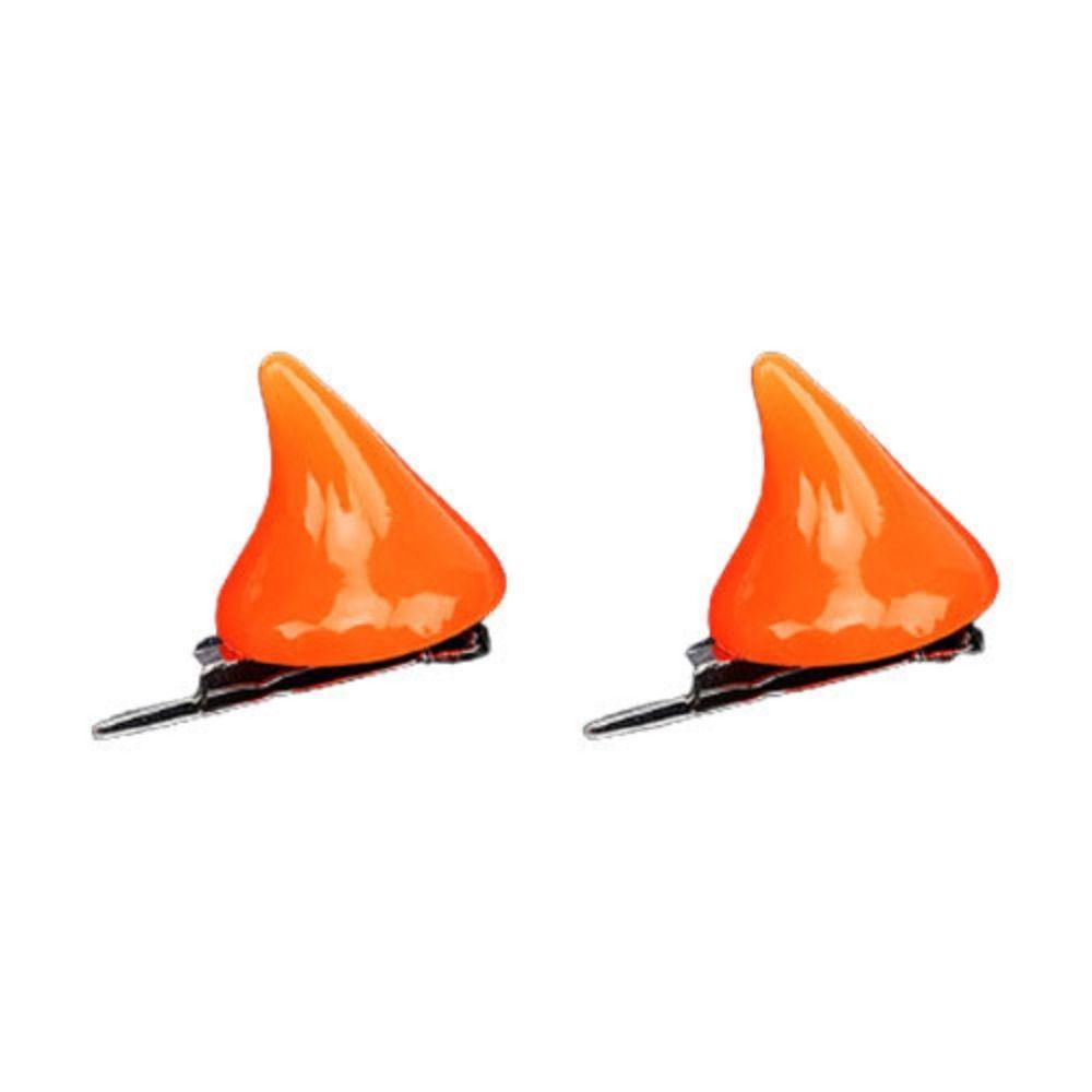 

Color Costume Stereo 1 Pair Cute Barrette Double Hair Accessory Devil Horn Ear Clip Halloween Cosplay Hairpin Women Hair Clip