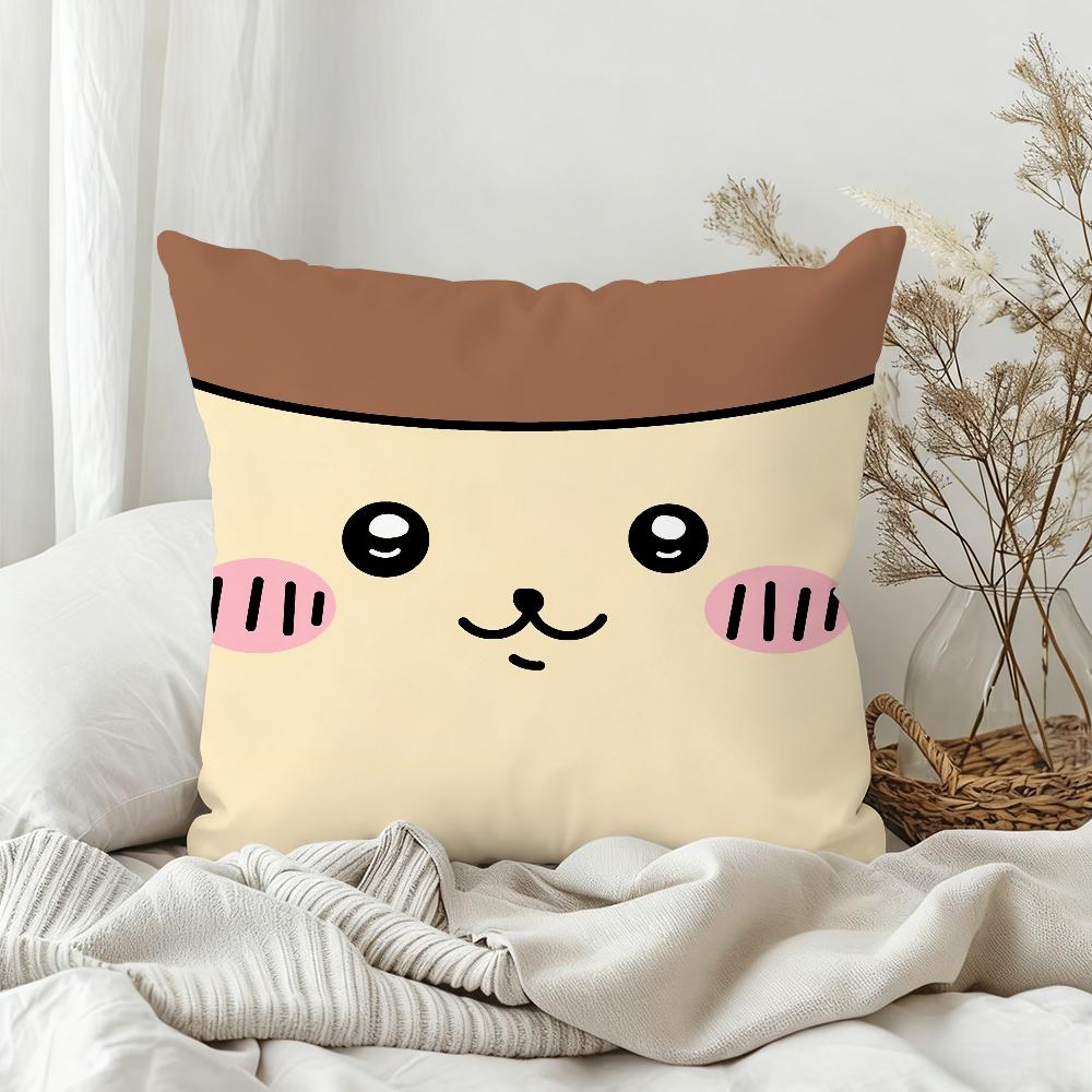 

Cute Fun Pillow Case Bedroom Sofa Living Room Backrest Decoration Square UUsagiS Face Cushion Nap Time 30x30 cm
