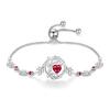 Bracelet Ladies Birthstone 12 Months Power Stone Tree of Life Motif Platinum Plated Silver Amulet Amulet Jewelry Accessory Birthday Christmas Present