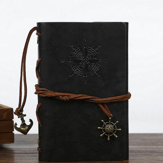 Lace-up Metal Pendant Blank Page Smooth Writing Diary