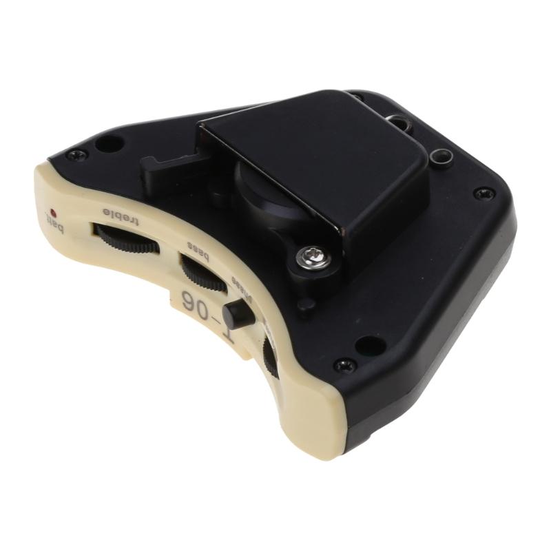 Sound Hole Guitar Pickup Microphone Sound Hole Adjustable Preamp Equalizer for Acoustic Folk Guitar with Accessories