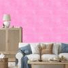 Stars Wallpaper, Powder Pink Background, Powder Pink Center, 50x1000