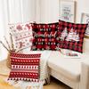2D flat printing Christmas Pillows Wonderful Patterns Merry Style Polyester pillowcase sofa decorative cushion cover