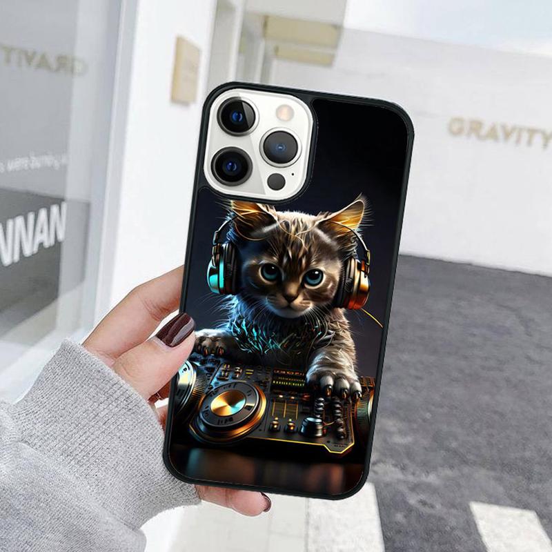Funny Cute Cat Animal Phone Case For iPhone 17 Air 15 16 Cover  11 13 14 Pro Max 12 Plus Max Fundas