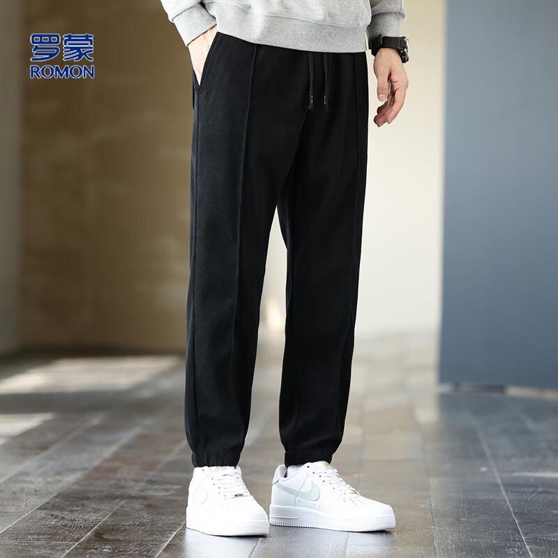 Luomeng Men's Corduroy Casual Jogger Pants