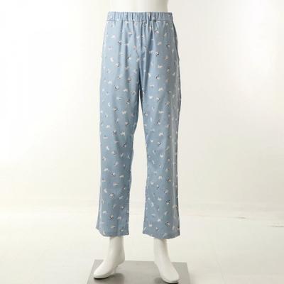 Male Dog Print Pants 80s Cotton Vpa458mp