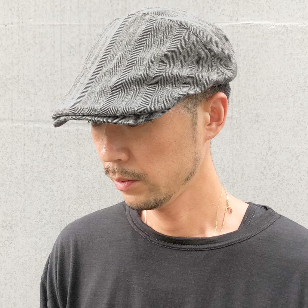 Basic Enchi Linen Herringbone Tuck Hunting Cap Lightweight and Breathable Linen Herringbone Hunting One Size Fits All and - Blend, Pattern, Cap,