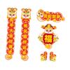 Chinese New Year Couplets Set Red Spring Festival for Blessing Door Decor